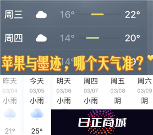墨迹天气和苹果自带的天气哪个准 墨迹天气和苹果自带天气不一样吗